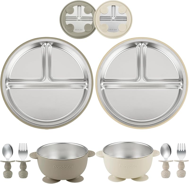 PandaEar Set van 8 babyvoeding - outlet/retourdeal