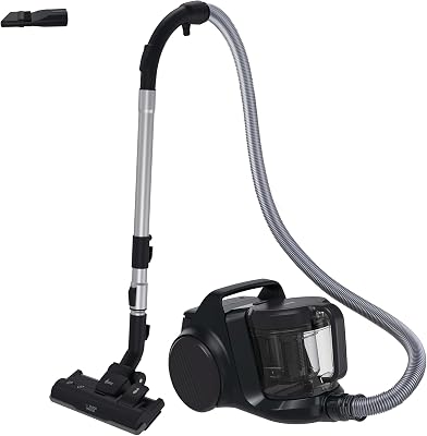 Hoover HP2Z10A Krachtige stofzuiger zonder zak, voor harde vloeren en tapijten, licht en compact, EPA-stoffilter, 2,5 l stofreservoir, geïntegreerde accessoires, 850 W, 10 m werkstraal