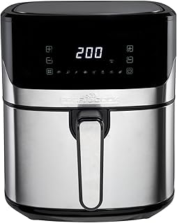 Proficook, 6,5 liter PC-FR1294H heteluchtfriteuse - roestvrij staal, 8 automatische programma's, LED-touchscreen, gezond olievrij koken, automatische uitschakeling, energiebesparing, luchtfriteuse