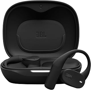 JBL Sense Lite draadloze open-ear hoofdtelefoon met ear hook design & luchtgeleiding, JBL OpenSound technologie, 32 uur afspeeltijd, IP54 water-/stofbestendig, compatibel met JBL Headphones app, zwart