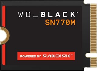 WD_BLACK SN770M 2TB M.2 2230 NVMe SSD (voor handheld gaming apparaten, laptops, Tot 5150 MB/s, TLC 3D NAND, Gewelidig voor de Asus ROG Ally, Steam Deck en Microsoft Surface) - POWERED BY SANDISK