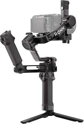 DJI RS 5 Combo, gimbalstabilisator voor camera's, Canon/Sony/Nikon/Fujifilm | Rs Verbeterde Intelligente Tracking Module, Elektronische Aktetas Handvat, BG33 Grip, 3 Kg Laadvermogen, Z-as Indicator
