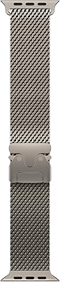 Apple Watch Band - Milanees bandje - 49 mm - Naturel - Medium