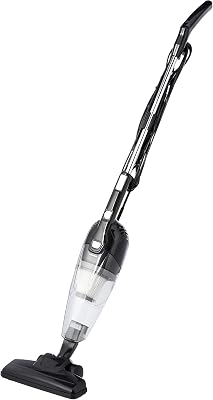 Amazon Basics Steelstofzuiger, 2-in-1 apparaat met kabel, ECO-motor, HEPA-filter, gering gewicht, zwart