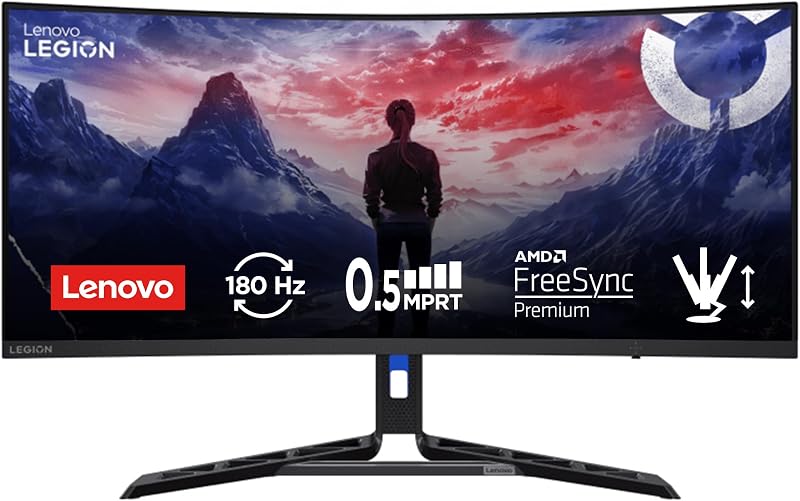 Lenovo Legion R34w-30-34 inch gebogen gaming monitor met Eyesafe (WQHD - outlet/retourdeal