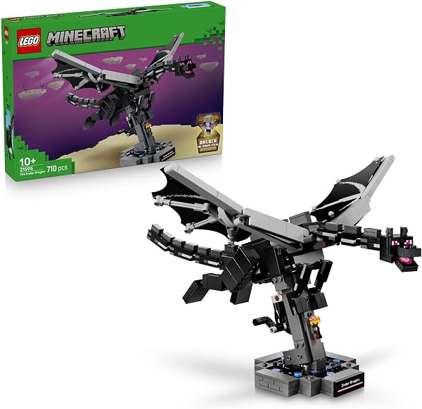 LEGO Minecraft De Enderdraak Bouwpakket voor Kinderen met Interactief - outlet/retourdeal