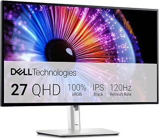 Dell U2724DE 27' QHD Thunderbolt Hub-Monitor mit 5-Sterne-Zertifizierung für Augenfreundlichkeit und Daisy Chain
