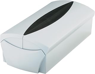 HAN Visitekaartendoos VIP, modern design met gepatenteerd deksel voor 500 visitekaartjes en 1 extra etui voor visitekaartjes Go VIP, 2000-31, lichtgrijs-zwart