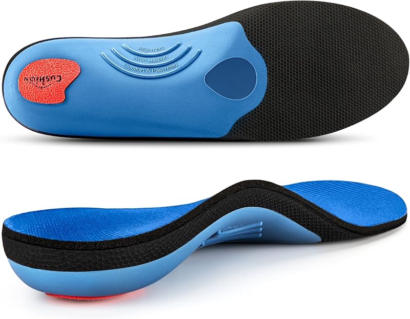 PCSsole Comfort Arch Support inlegzolen, voetondersteunende orthopedische schoeninzet met demping voor plantaire fasciitis, hielpijn, pronatie, platvoeten, verlichting van voetpijn