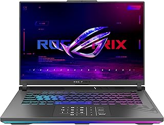 ASUS ROG STRIX-G16-G614JZ-N3030W Gaming Laptop 16 inch FHD+ 165 Hz (Core i7-13650HX, RTX 4080 12 GB TGP 175W, 16 GB RAM DDR5, 1 TB SSD) Windows 11 AZERTY-toetsenbord met achtergrondverlichting RGB 4