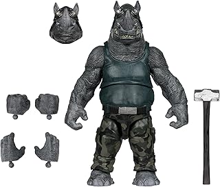 McFarlane Teenage Mutant Ninja Turtles (Page Punchers) Rocksteady 5 inch actiefiguur met komisch speelgoed