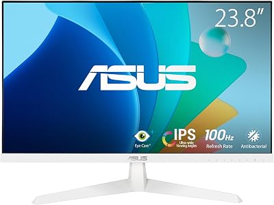ASUS Eye Care VY249HF-W - 24 inch Full HD Monitor - 100 Hz, 1ms MPRT, AdaptiveSync - IPS Panel, Vesa 100x100, 16:9, 1920x1080, HDMI, Wit