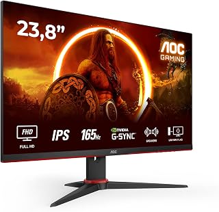 AOC Gaming 24G2SPAE/BK - 24 inch FHD Monitor, 165Hz, 1ms MPRT, FreeSync, G-Sync Compatible, luidspreker (1920x1080, VGA, HDMI, DisplayPort) zwart/rood