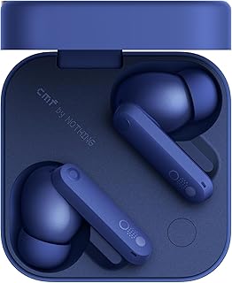 CMF by Nothing Buds Pro 2 draadloze oordopjes met HiFi-geluid, 50 dB Smart Active Noise Cancellation, 6 HD-microfoons en Spatial Audio, 2025 - Blauw