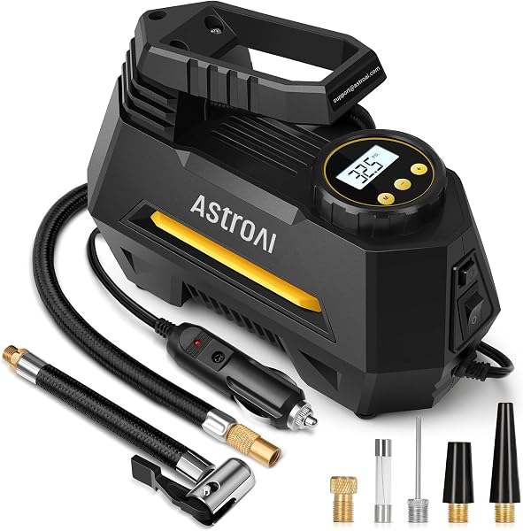 AstroAI Auto luchtpomp elektrische luchtcompressor digitale draagbare - tweedehands - als nieuw — outlet/retourdeal