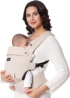 Momcozy Babydrager van pasgeborene tot peuter - een ergonomische, behaaglijke en lichtgewicht draagzak voor 3,2-20 kg, moeiteloos om te doen, ideaal voor handenvrij ouderschap, verbeterde lendensteun,