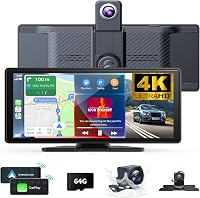 10.26" Draadloos Carplay-scherm 360 Rotatie 4K Dash Cam - outlet/retourdeal