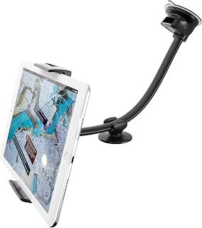 APPS2Car mobiele telefoonhouder voor in de auto, 360 tablethouder voorruit, dashboard auto, zuignap autohouder, compatibel voor iPad, iPhone, Samsung en apparaten van 4 tot 11 inch