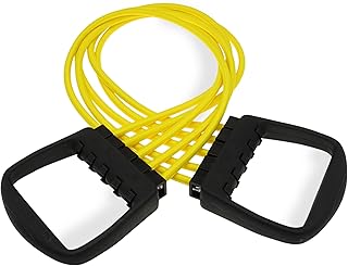 Deuser Expander origineel met handgrepen, al meer dan 50 jaar in Duitsland gemaakt, van natuurlijk latex, voor krachttraining, fitness, sport, optrektrekken, yoga