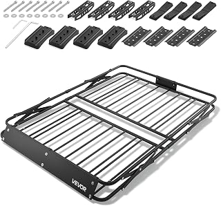 VEVOR Dakdrager voor auto, X-vorm, inklapbaar frame, 1168 x 914 x 102 mm, belasting 90,72 kg, universele bagagedrager van gelegeerd staal voor SUV's, bestelwagens, camping
