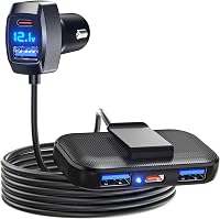 LENCENT 5 USB-poorten Autolader Sigarettenaansteker Stroomadapter 31W - outlet/retourdeal