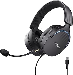 Trust Gaming GXT 490 Fayzo Gaming Headset USB 7.1 Surround Sound, 85% Gerecycled Plastic, 50mm Drivers, 2m Kabel, RGB, Over-Ear Bedrade Koptelefoon met Noise Cancelling Microfoon voor PC - Zwart | 50 mm driver, 85% gerecyclede kunststof, microfoon met ruisonderdrukking, RGB-over-ear hoofdtelefoon vo
