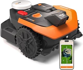 Worx Landroid Vision Cloud WR303E 2WD robotgrasmaaier, robotmaaier zonder begrenzingsdraad voor 300 m², (AI-obstakelherkenning, VSLAM + RTK-cloudnavigatie, automatische mapping, app-bediening)