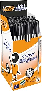 Bic Cristal Pennen Zwart Doos, 50 Stuk