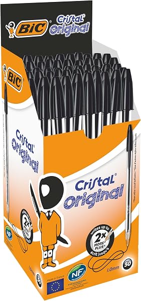 Bic Cristal Pennen Zwart Doos - tweedehands - als nieuw — outlet/retourdeal