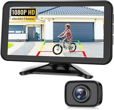 AUTO-VOX W12 draadloze achteruitrijcamera: 5” LCD 1080p draadloze - outlet/retourdeal