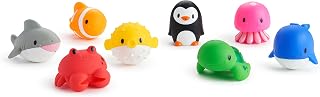 Munchkin Ocean Spuitdieren badspeelgoed, verpakking van 8 stuks
