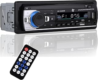 NK AutoRadio - Bluetooth Handsfree 4.0, AUX Functie, MP3 Speler en Dubbele USB Poort, FM Stereo Geluid, Handsfree Bellen, Afstandsbediening, LCD Scherm, iOS & Android