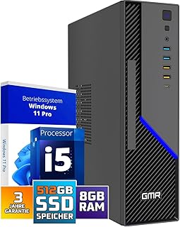 GMR Ultra SFF i5 Office PC, Business Office Computer, 8 GB RAM, 512 GB SSD M.2, USB 3, Windows 11 Pro, wifi bluetooth