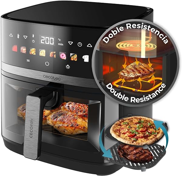 Cecotec Air Fryer Cecofry&Grill Duoheat 8000. 2200 W - tweedehands - zeer goed — outlet/retourdeal