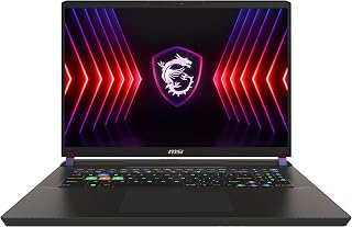 MSI Vector 17 HX Gaming Laptop 17,0" QHD+ 240Hz, Intel Core i9-13980HX, NVIDIA GeForce RTX 4080, 32GB DDR5, 1TB SSD, Windows 11 Home, QWERTZ-toetsenbord, A13VHG-813, Cosmo Grey