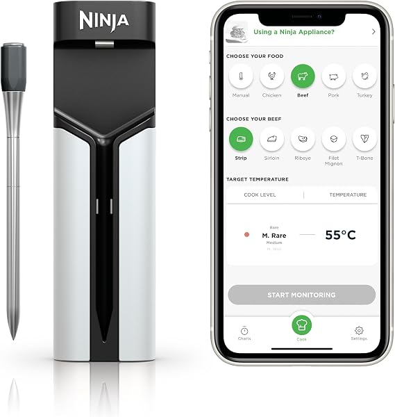 Ninja ProChef Draadloze Vleesthermometer Voor Binnen en Buiten - tweedehands - als nieuw — outlet/retourdeal