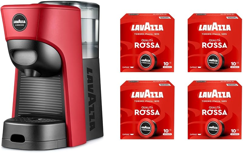Lavazza A Modo Mio Tiny Eco Rood koffiezetapparaat met 64 capsules - outlet/retourdeal