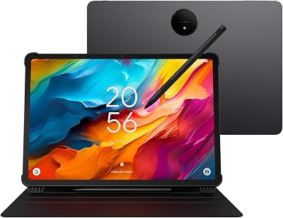TCL NXTPAPER 14 + Flip Case + T-Pen - Tablet Wi-Fi Display NXTPAPER 14 inch 16GB RAM (8GB + 8GB RAM Expansion) 256GB ROM batterij 10000mAh Fast Charge 33W - oplader + cover en styluspen, grijs