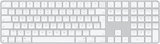Apple Magic Keyboard met Touch ID en numeriek toetsenblok voor Mac-modellen met Apple silicon - Duits - Witte toetsen 