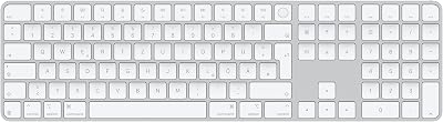 Apple Magic Keyboard met Touch ID en numeriek toetsenblok voor Mac-modellen met Apple silicon - Duits - Witte toetsen ​​​​​​​