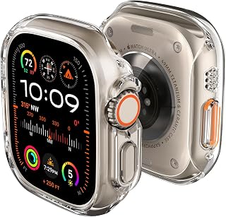 Spigen Thin Fit Beschermhoes Compatibel met Apple Watch Ultra 2 (2023) / Ultra (2022) 49mm Case Cover - Kristalhelder