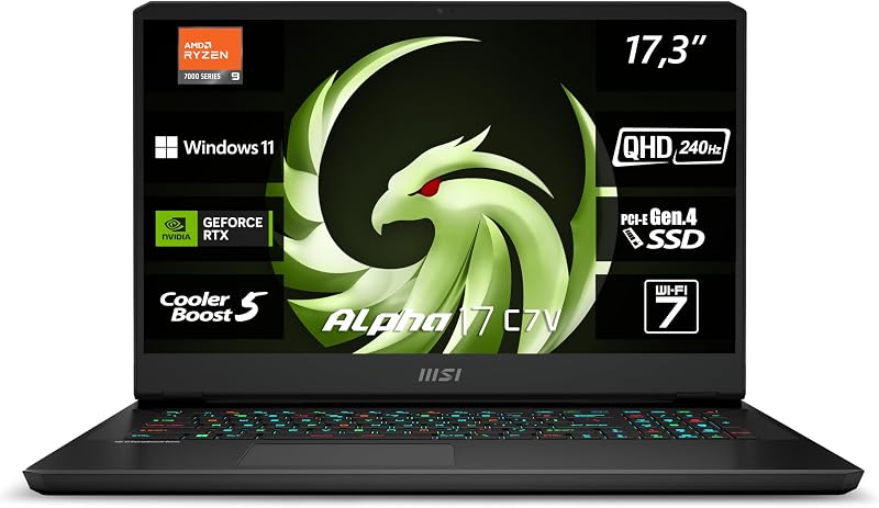 MSI Alpha 17 C7VG-031 Gaming Laptop 17 - tweedehands - zeer goed — outlet/retourdeal