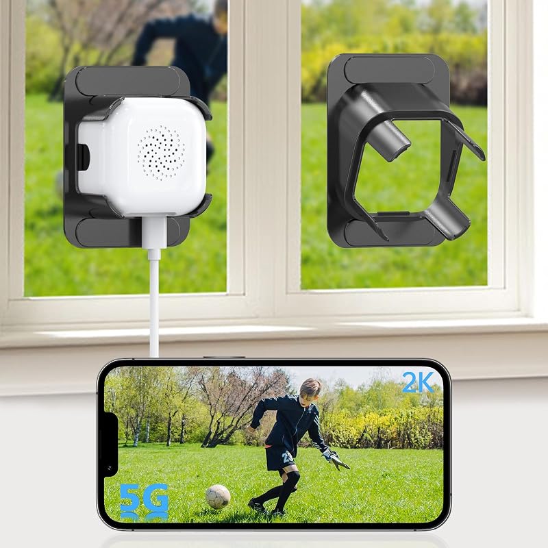 ANYQOO 3MP 2K Raamcamera Binnen/Buiten Raambeveiligingscamera voor - outlet/retourdeal