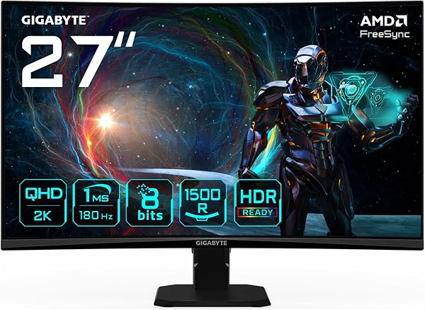 Gigabyte GS27QCA 27" gebogen gaming monitor QHD - outlet/retourdeal