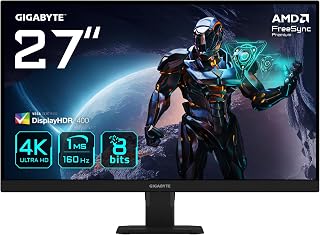 Gigabyte GS27U 27" Gaming Monitor UHD - 3840 x 2160, 160Hz, 1ms, 350 CD/m², Display HDR400, HDMI 2.1, DisplayPort 1.4