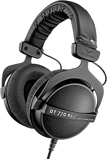 beyerdynamic DT 770 Pro 250 in zwart, Limited Edition Over-Ear Studio Hoofdtelefoon Gesloten ontwerp Bedraad voor studiogebruik Ideaal voor studiomixen