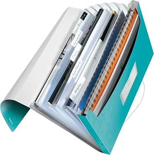 Leitz A4 Projectmap Met 6 Tabbladen, Elastieksluiting, IJsblauw, WOW, 45890051