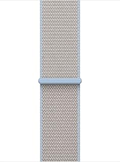 Apple Watch Band - Geweven sportbandje - 40 mm - Dauwblauw - Eén maat voor de meeste polsen
