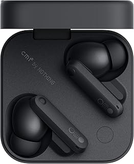 CMF by Nothing Buds Pro 2 draadloze oordopjes met HiFi-geluid, 50 dB Smart Active Noise Cancellation, 6 HD-microfoons en Spatial Audio - Donkergrijs
