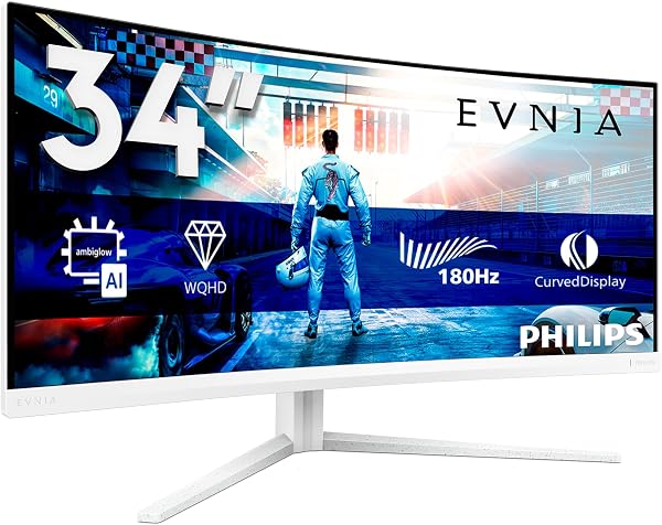 Philips Evnia 34M2C5501A 34 inch WQHD gebogen gaming-monitor - outlet/retourdeal